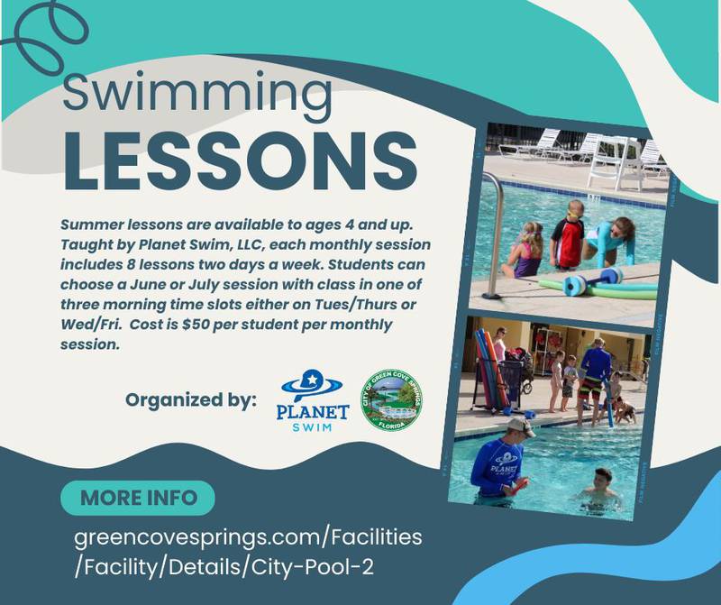 Green Cove Springs to offer swimming lessons beginning in June.