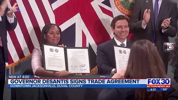 Florida Gov. DeSantis signs new trade partnership with the United Kingdom