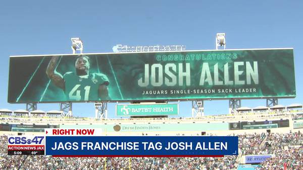 Jacksonville Jaguars set to franchise tag Josh Allen: reports