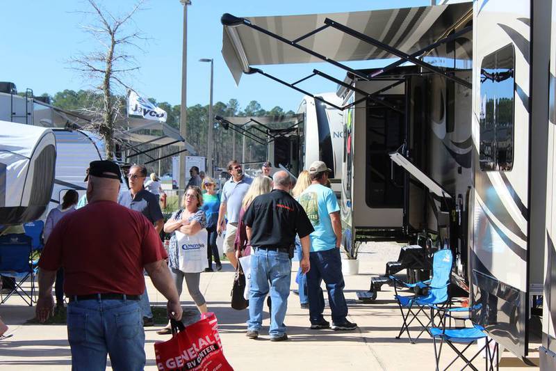 Hundreds of recreational vehicles from pop-up campers to Class A Motor Homes will be on display during the event.