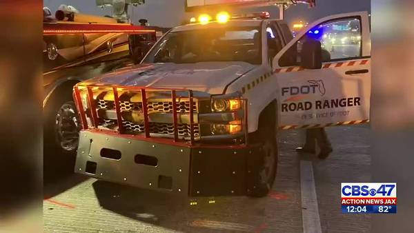 FDOT Road Ranger kills man after rear-ending him, pushing him off the Buckman Bridge