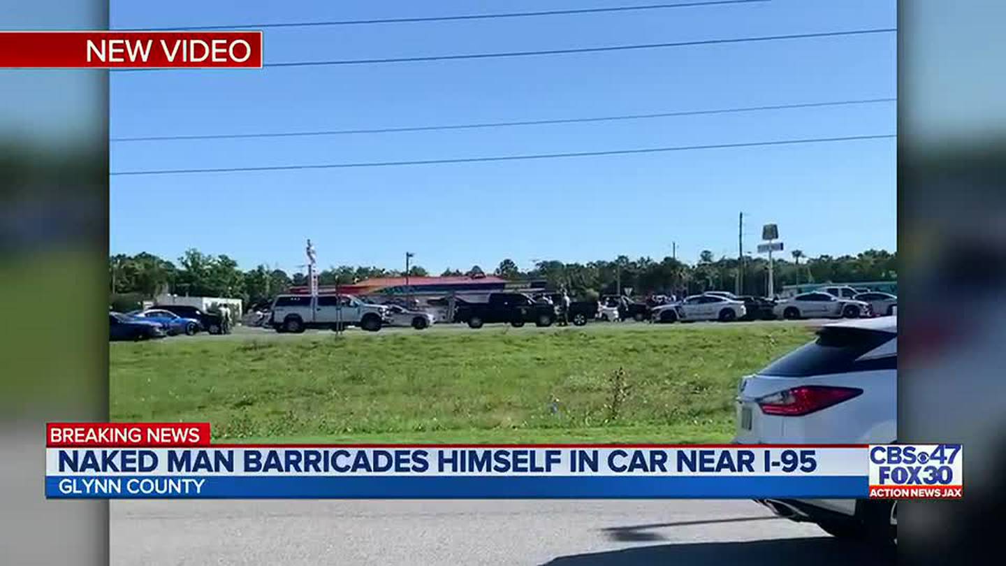 Naked Man Barricades Himself In Car Near I 95 In Brunswick Action News Jax 