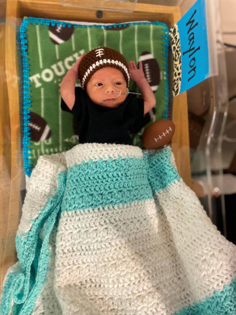 NICU nurses dress up babies for the Jags game this weekend.