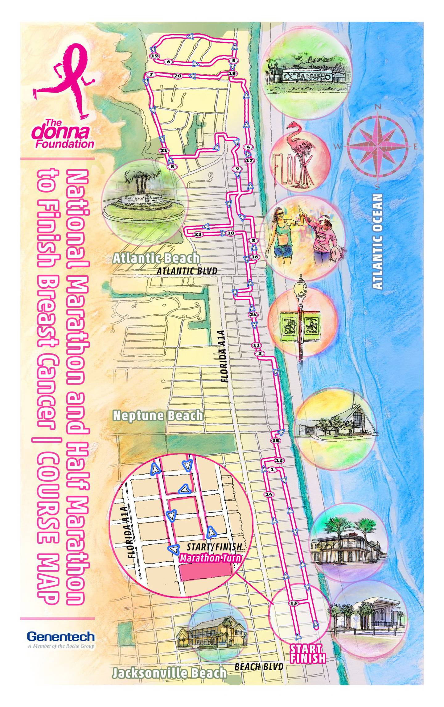 2023 Donna Marathon Route