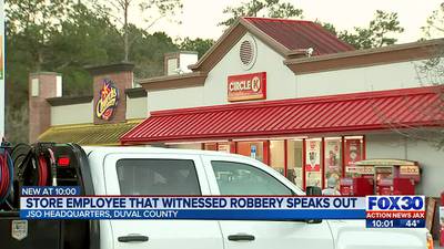 Convenience store employee recounts man robbing store on Jacksonville’s Westside