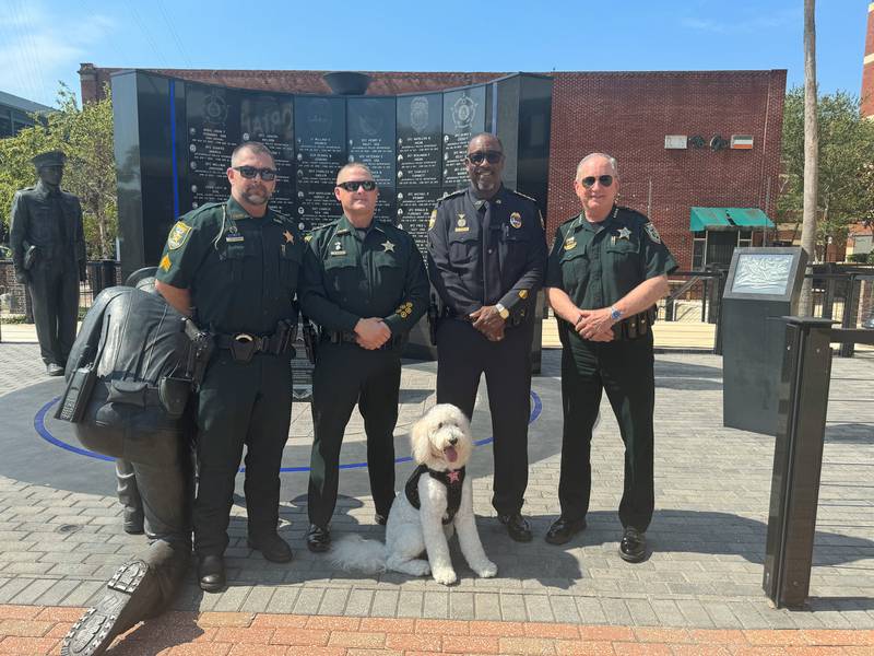 Sheriff Bill Leeper said these four-legged companions offer psychological and emotional support to those who need it.