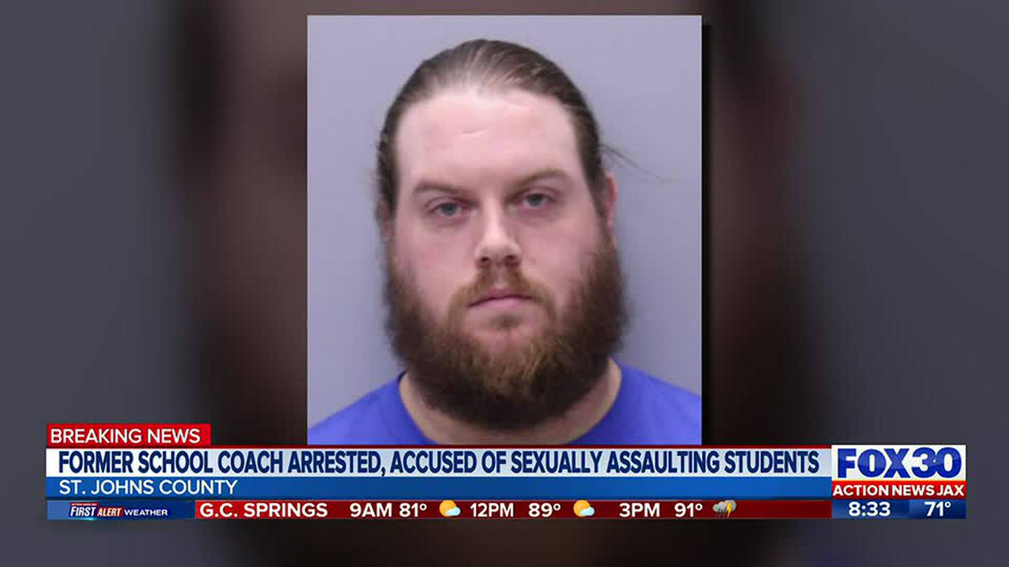 Former St. Johns County school coach accused of sexual assault on victims under the age of 18