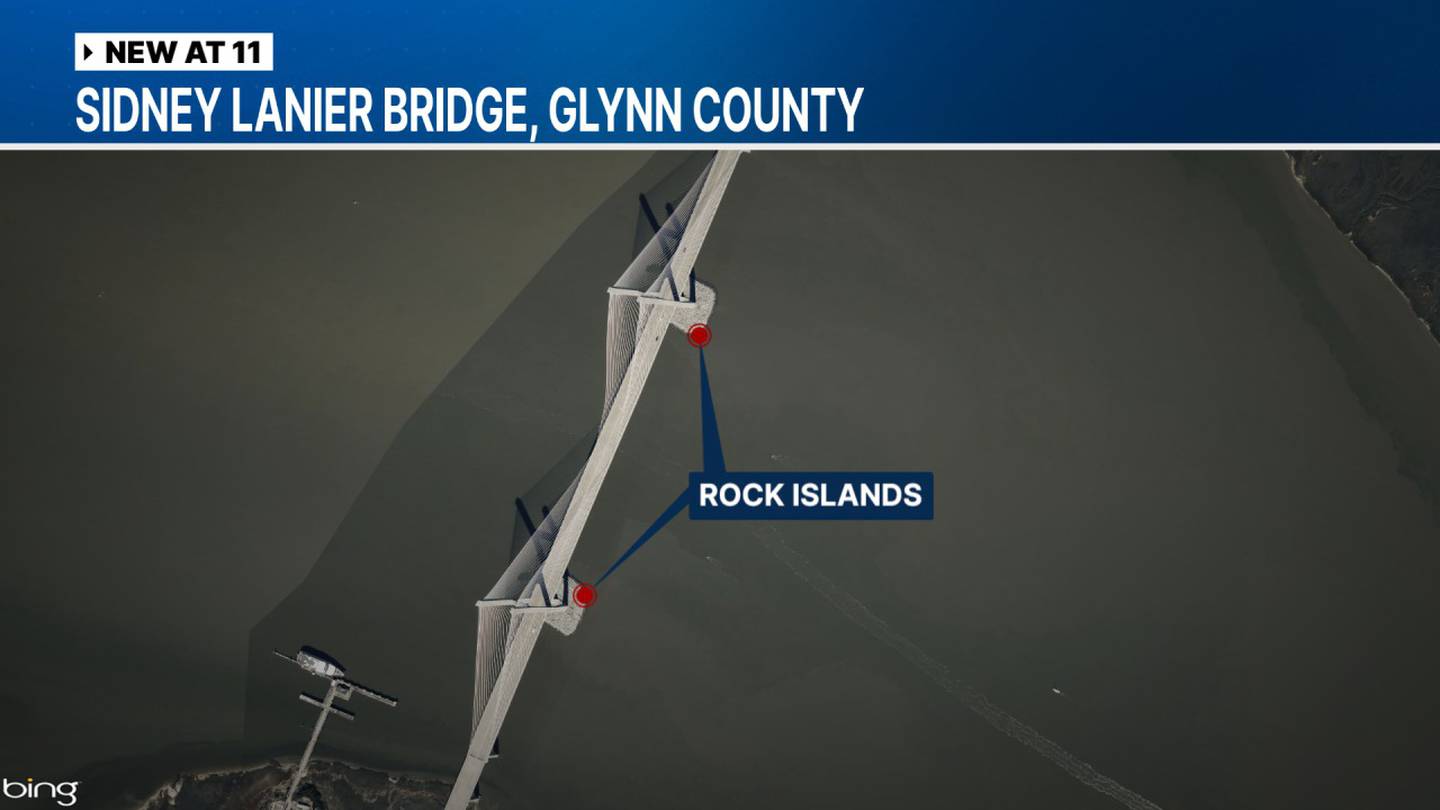 Rock islands aim to protect the bridge from possible ship impacts.
