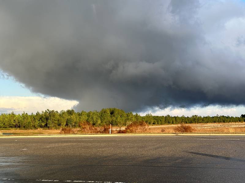 Funnel cloud spotted off Jones and Pritchard roads in Jacksonville.