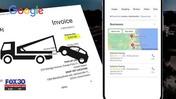 INVESTIGATES: Towing victim taken for a ride by fake business on Google
