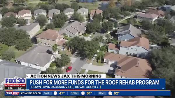 Jacksonville City Council looking for more funding after roof rehab program closes in 30 minutes