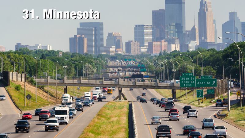 Minnesota: 22.63 driving incidents per 1,000 residents