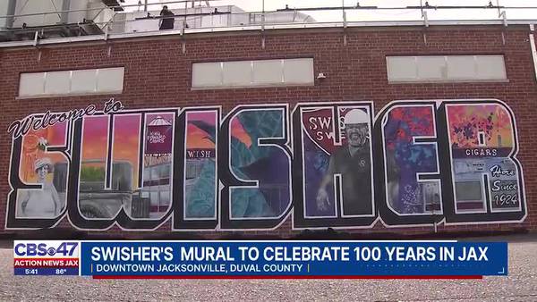 Jacksonville artist unveils new mural for corporation’s 100 year anniversary in the River City
