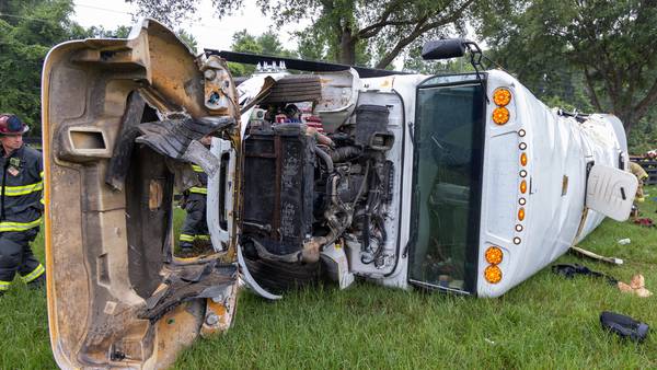 Photos: 8 killed, nearly 40 injured in bus crash