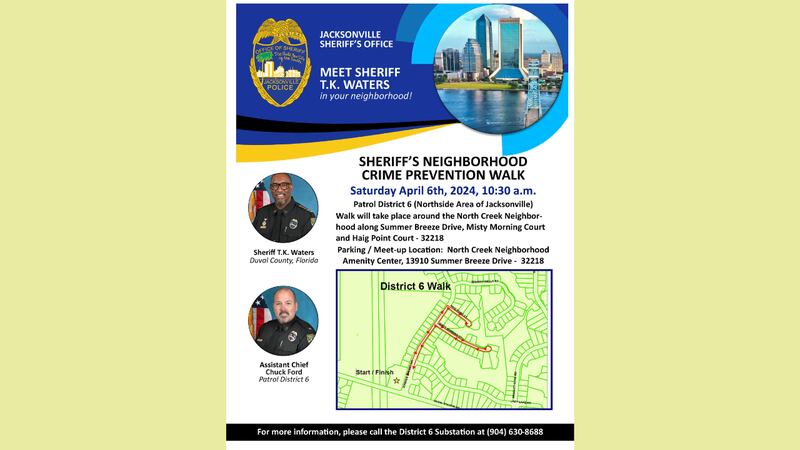 Jacksonville Sheriff's Office Crime Prevention Walk