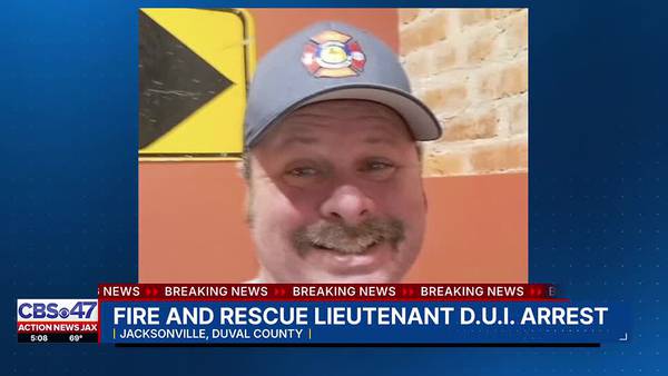 Jacksonville firefighter arrested for DUI in Clay County