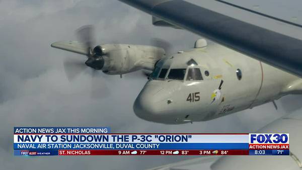 NAS Jax hosting sundown ceremony for P-3C Orion aircraft as it permanently ends its service