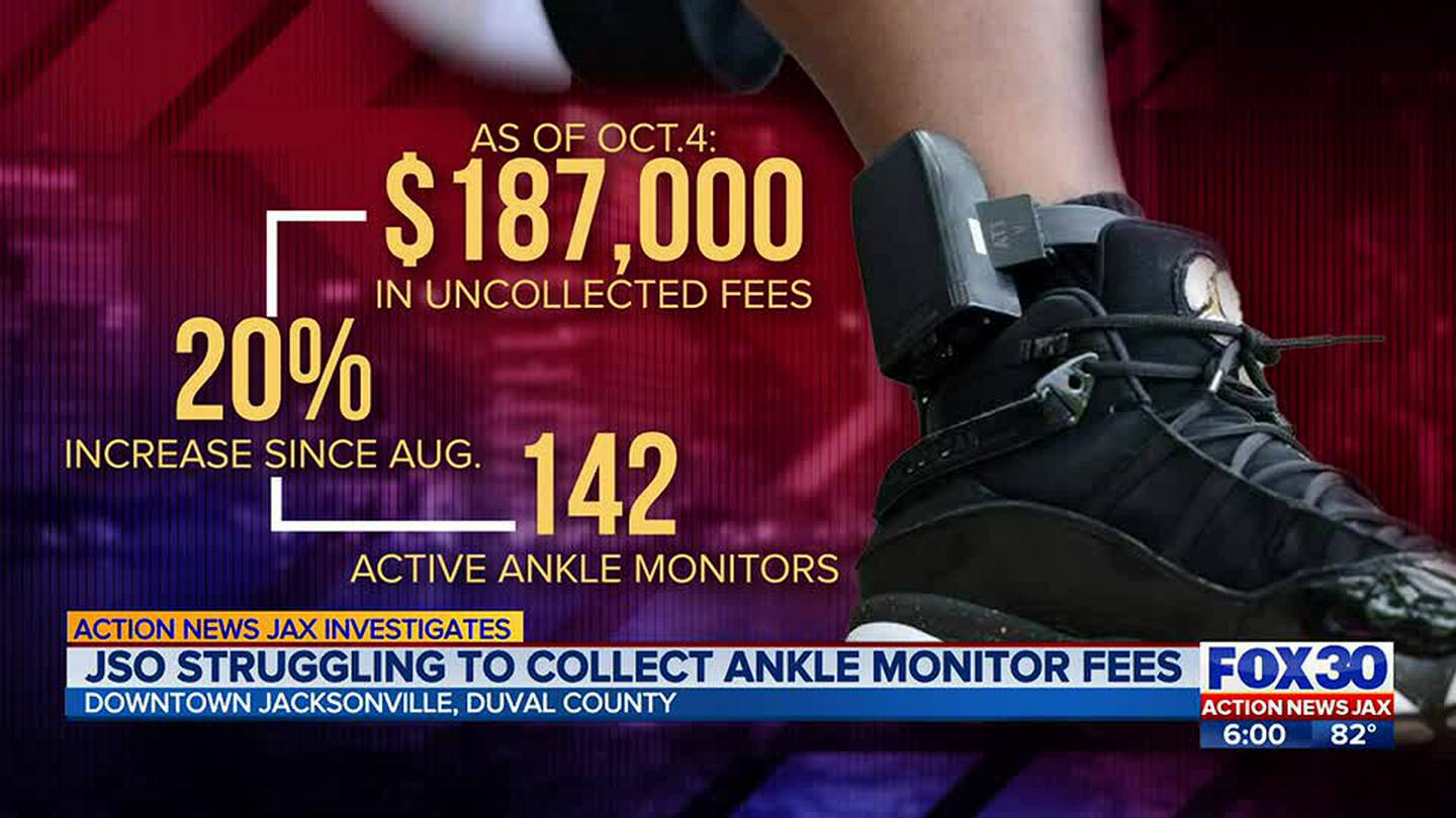 Uncollected anklemonitoring fees continue to pile up at JSO Action