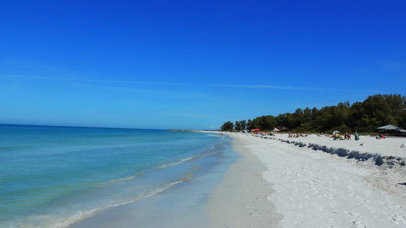 Another view of Coquina Beach on Anna Maria Island.
