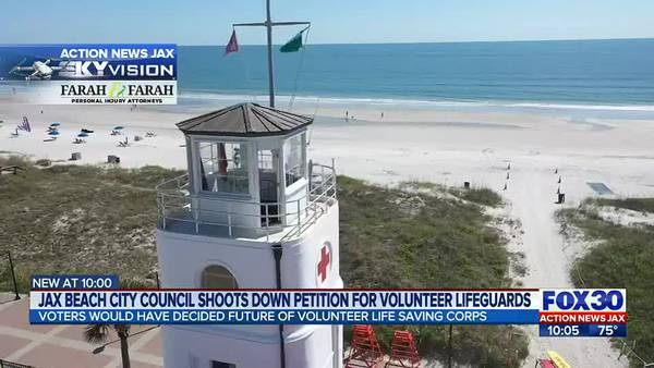 Jax Beach City Council shoots down petition for volunteer lifeguards