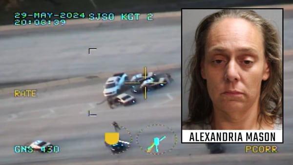 SJSO releases footage of police pursuit, crash that injured FHP trooper near Atlantic Blvd. 