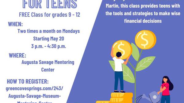 Free financial literacy classes for high school students at Augusta Savage Mentoring Center