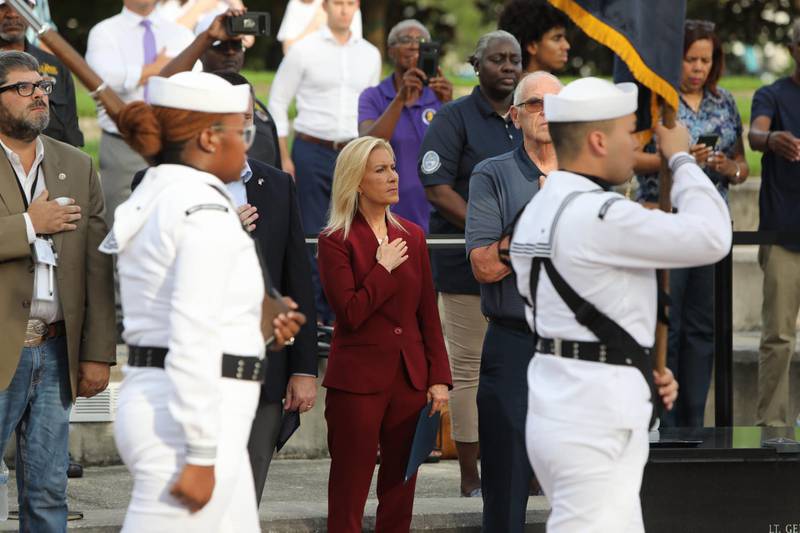 “The heroes we are recognizing and remembering this evening are those who put their duty above all else,” Mayor Donna Deegan said at Wednesday's event.