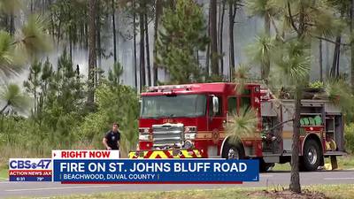Fire on St. Johns Bluff Rd.