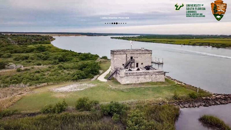 Coquina watchtower built in 1742 at Fort Matanzas.