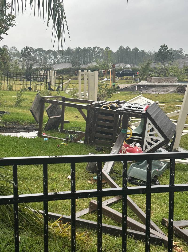 St. Johns County Fire Rescue shares tornado damage photos from World Golf Village area.