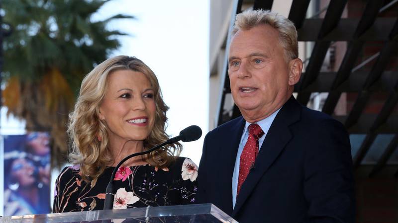 Vanna White and Pat Sajak