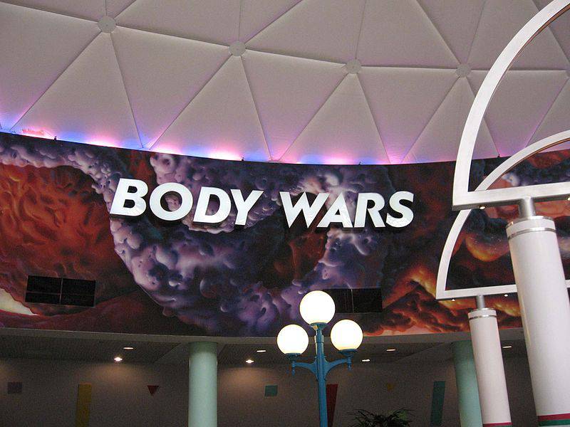 A motion simulator ride at Epcot, Body Wars explored the effects of white blood cells on a splinter in the body. The ride closed in January, 2007.