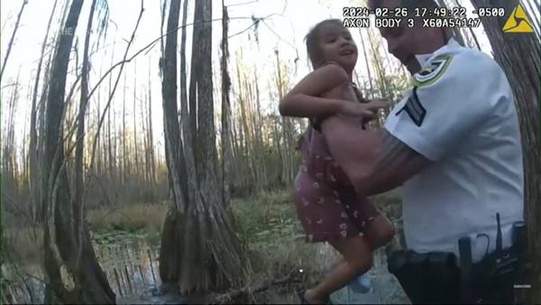 WATCH: See the moment deputies find missing 5-year-old in swampy Florida woods