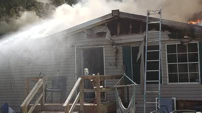 Photos: Clay County mobile home fire