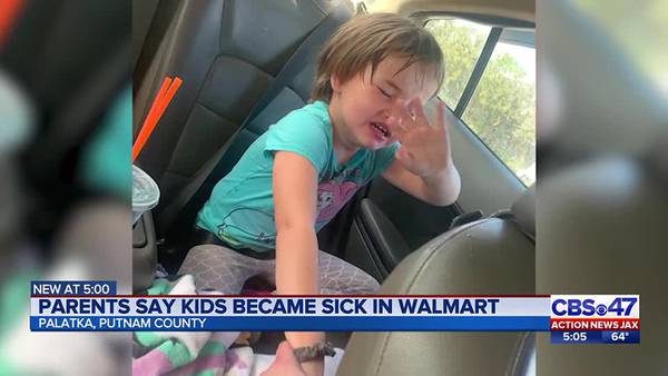 ‘I thought my kid was going to die:’ Parents outraged after kids get sick inside Palatka Walmart
