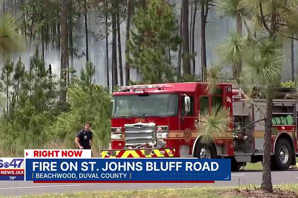 Fire on St. Johns Bluff Rd.