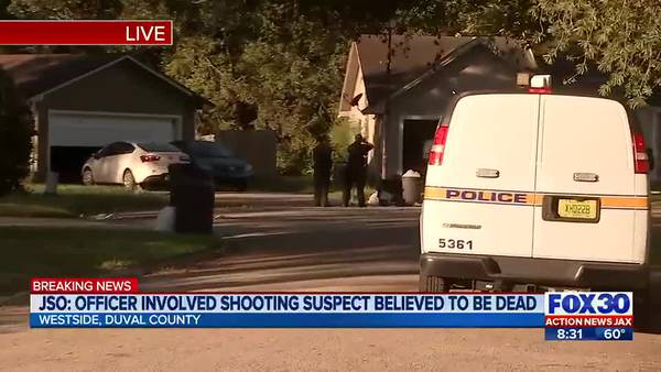 JSO: Officer involved shooting suspect believed to be dead