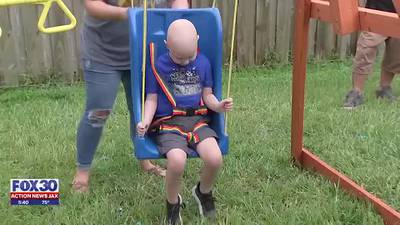 New playground for child battling cancer