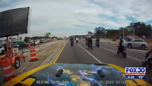 Safety concerns rise after a group of motorcyclists are accused of driving dangerously on Beach Blvd