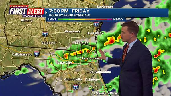 Showers arriving Friday, a brief cool down on the way