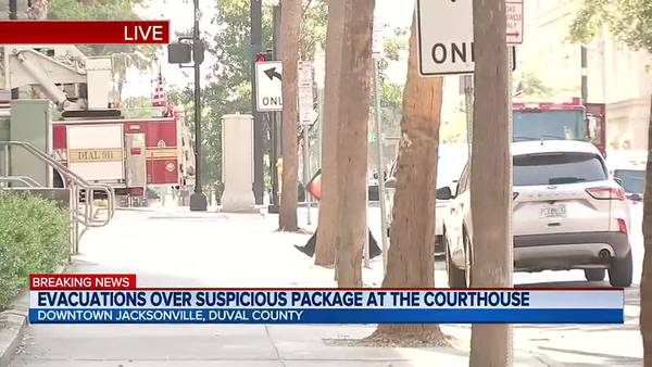 Evacuations over suspicious package at the courthouse
