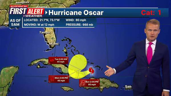 Tracking Hurricane Oscar nearing Cuba