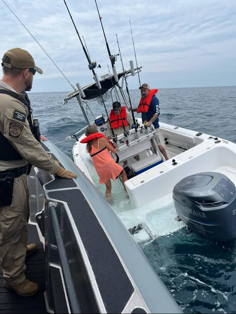 U.S. Coast Guard Southeast received a distress call on Friday around 10 a.m. of a boat taking on water over 12 miles off St. Augustine.