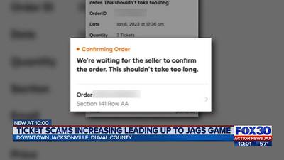 Fans fall victim to ticket scams leading up Jaguars game