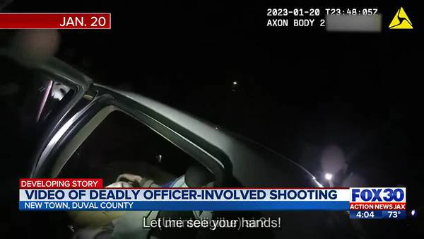 Video shows what led to shooting where Jacksonville officer was grazed by bullet, suspect killed