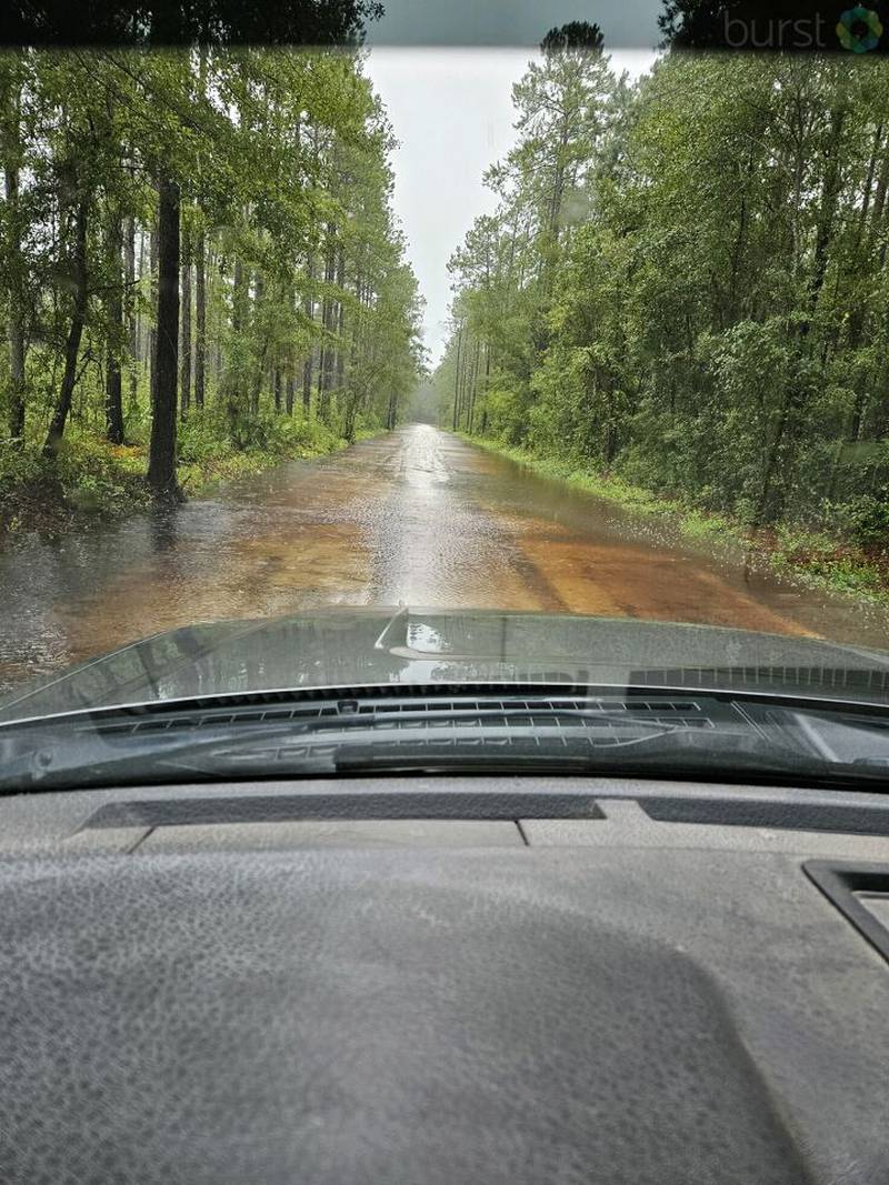 This viewer encountered flooding on Fort Mudge Road in Brantley County, Ga.