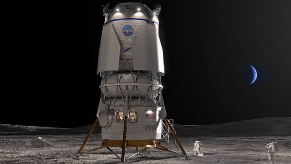NASA picks Jeff Bezos’ Blue Origin for moon lander project