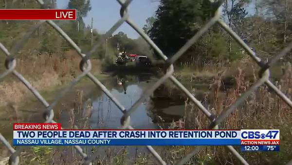 Man, teen girl found dead in crashed car in Callahan retention pond, Florida Highway Patrol says