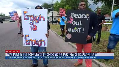 ‘We are tired of the shootings and the murders:’ Jacksonville group calls for peace after teen shot