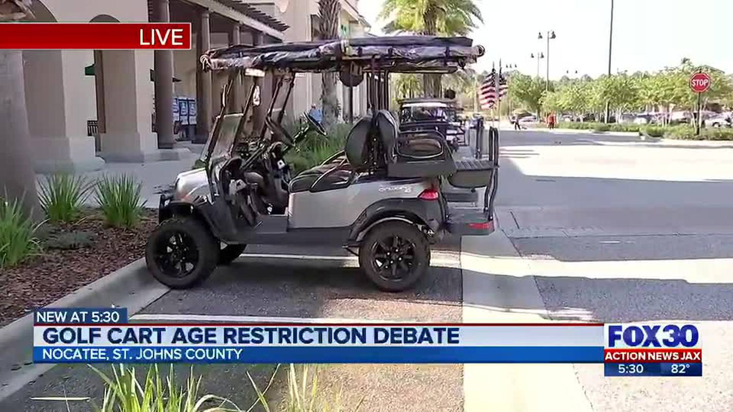 Florida Legislature sends bill raising age to operate a golf cart to the  Governor – Action News Jax